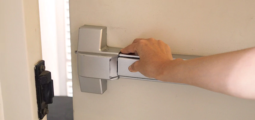 Roller Gate Panic Bar Installation in Mammoth Lakes, California